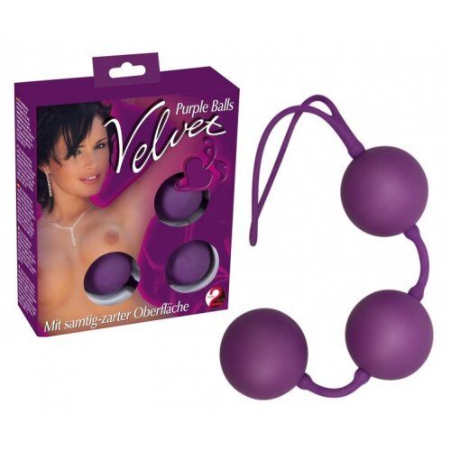 VELVET вагинальные шарики фиолетовые Orion