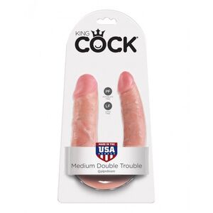 Двойной фаллоимитатор PipeDream King Cock U-Shaped Medium Double Trouble Flesh