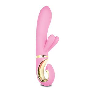 Вибратор с клиторальным отростком Fun Toys Gvibe – Grabbit, 18 см розовый