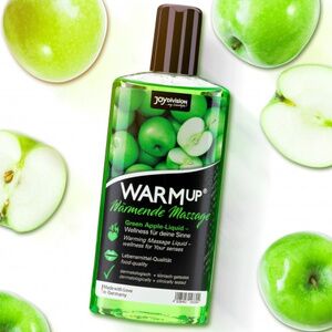 Разогревающее массажное масло Orion WARMup со вкусом зеленого яблока 150 мл