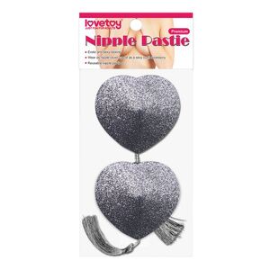 Пэстисы для груди Lovetoy Reusable Glitter Heart Tassel Nipple Pasties