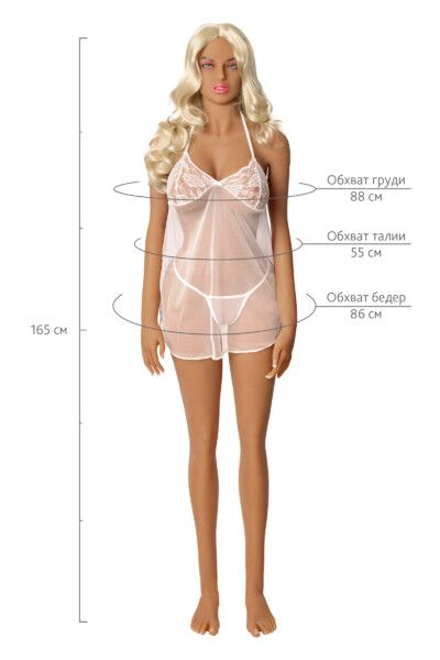 Кукла реалистичная Nlonely Helga, блондинка, 165 см