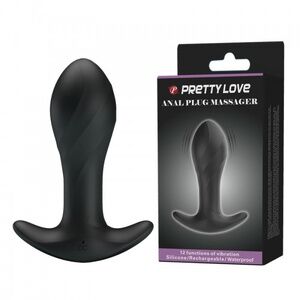 Анальная пробка Baile с вибрацией Anal Plug Massager черная