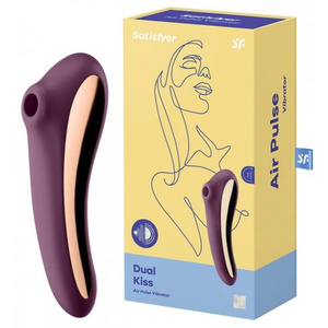 Вакуумно-волновой вибратор Satisfyer Dual Kiss фиолетовый