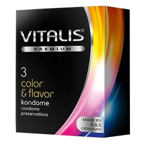 Презервативы VITALIS PREMIUM №3 color & flavor