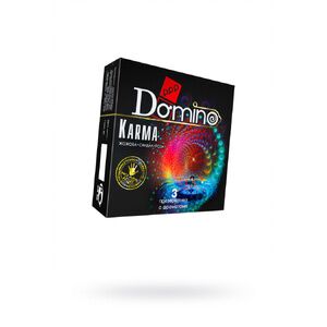 Презервативы Luxe DOMINO PREMIUM Karma, роза, жожоба и сандал, 3 шт. в упаковке , 18 см