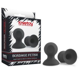 Вакуумные помпы для сосков Lovetoy Bondage Fetish Silicone Comfort Nipple Suckers