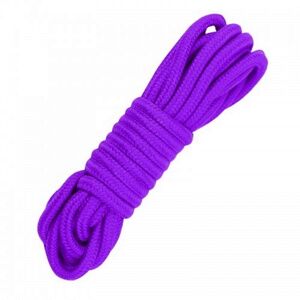 Хлопковая верёвка Kissexpo для бондажа фиолетовая 5 м