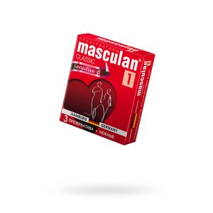 Презервативы Masculan, classic 1, нежные, 18,5 см, 3 шт.