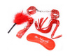 Красный БДСМ набор Kissexpo из 5 предметов