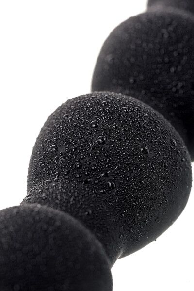Анальная цепочка Toyfa A-toys с вибрацией, черный, 32,7см