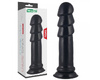 Черный фаллоимитатор Lovetoy King-Sized Anal Ripples 28 см