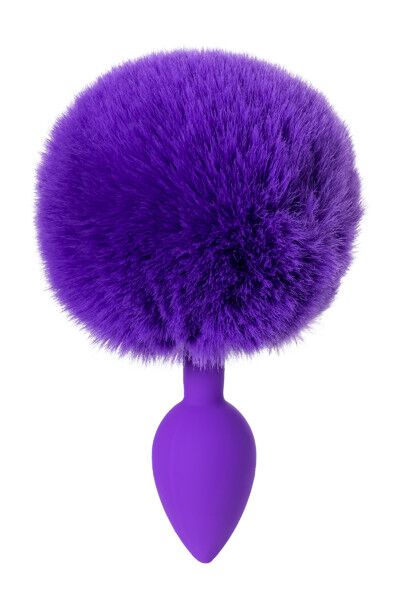 Анальная втулка с хвостом ToDo by Toyfa Sweet bunny, фиолетовая, 13 см
