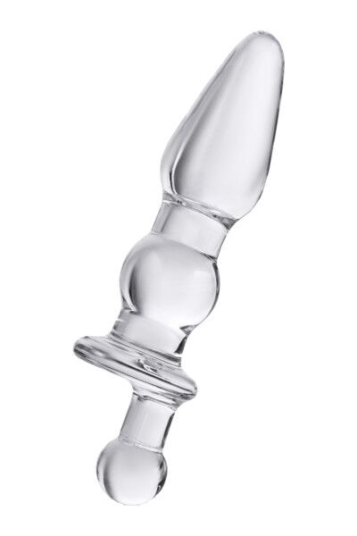 Анальная втулка Sexus Glass, стекло, прозрачная, 17 см