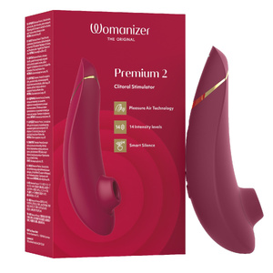 Бесконтактный стимулятор клитора Womanizer Premium 2 Bordeaux