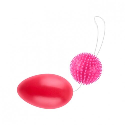 Анально-вагинальные шарики Baile со смещенным центром розовые