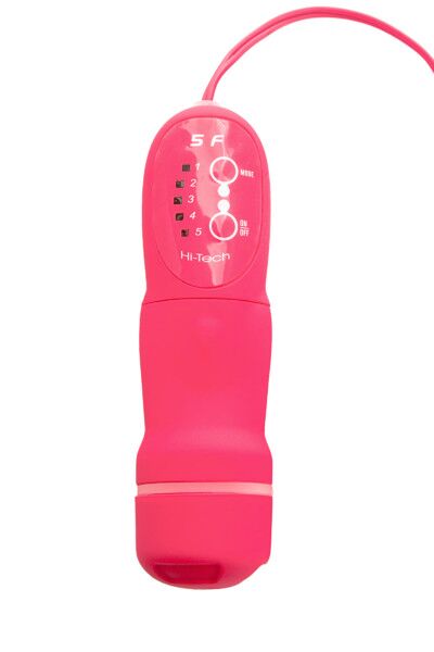 Анальная втулка TOYFA POPO Pleasure, 5 режимов вибрации, розовая, 13 см