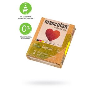 Презервативы Masculan ORGANIC № 3 утонченные, 18,5 см, 3шт