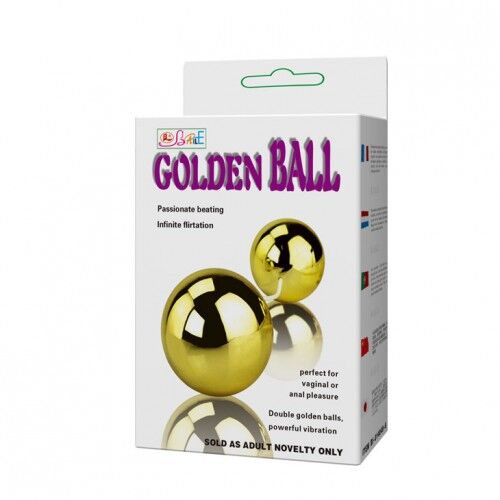 Вагинальные шарики Baile Golden Balls с вибрацией