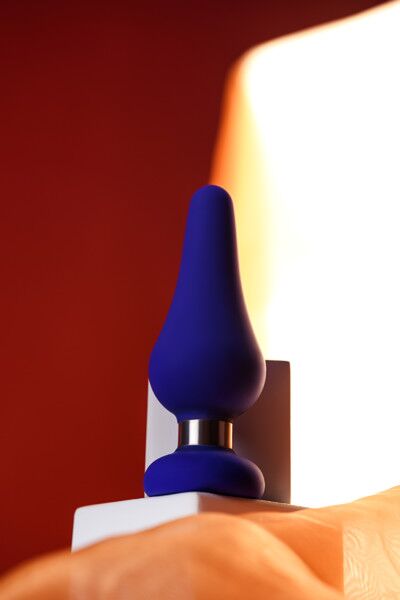 Анальная втулка ToDo by Toyfa Сlassic, размер L, силикон, синяя, 13 см