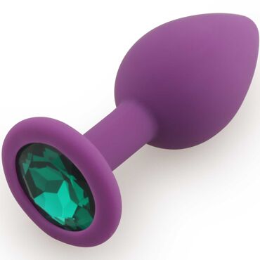Анальная пробка Play Secrets Silicone Butt Plug Small, фиолетовый/темно-зеленый