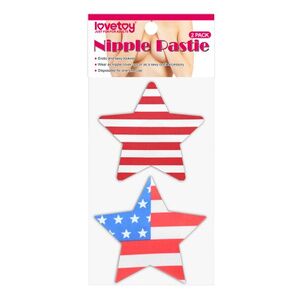 Пэстисы для груди Lovetoy Stars and Stripes Nipple Pasties (2 Pack)