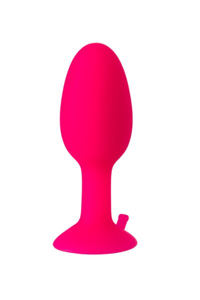 Анальная втулка TOYFA POPO Pleasure со стальным шариком внутри, розовая, 8,5 см