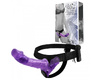 Двойной страпон с вибрацией Baile Ultra Passionate Harness Violet