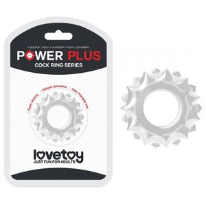 Эрекционное кольцо Lovetoy POWER PLUS COCK RING прозрачное