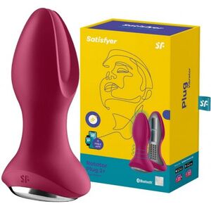 Анальный смарт-стимулятор с вибрацией и ротацией Satisfyer Rotator Plug 2+ фуксия