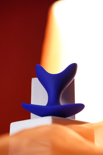 Расширяющая анальная втулка ToDo by Toyfa Bloom, силикон, синяя, 8,5 см