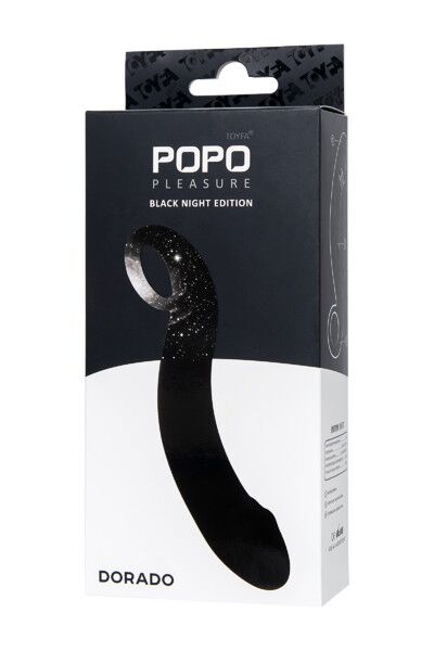 Анальный стимулятор TOYFA POPO Pleasure Dorado, черный, 18 см