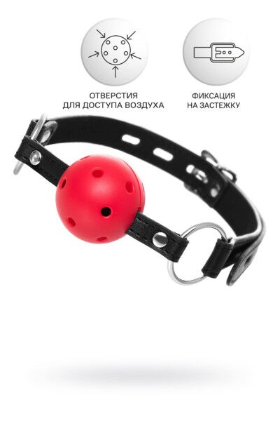 Кляп Toyfa Anonymo 0303, ABS пластик, красный, 64 см