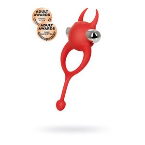 Виброкольцо с хвостиком JOS NICK, красный, 13,5 см