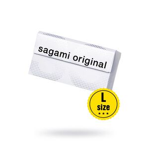 Полиуретановые презервативы Sagami Original 0,02 L-size 10 шт