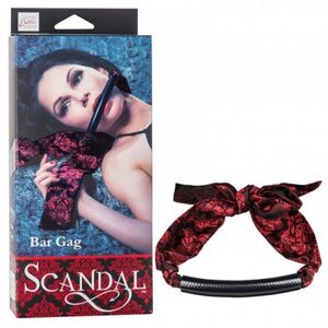 Гибкий кляп-уздечка California Exotic Novelties на длинных лентах Scandal