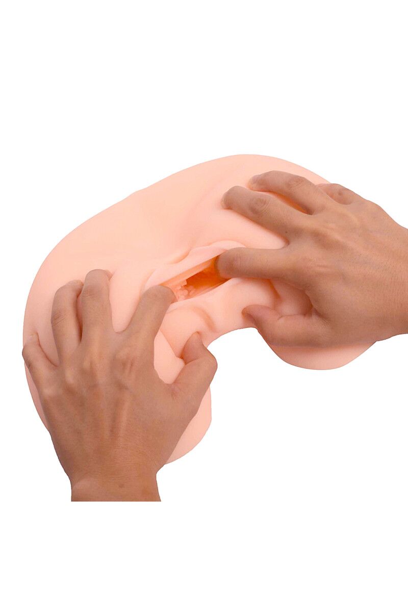 Мастурбатор реалистичный вагина+анус, XISE, телесынй, 25 см
