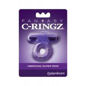 Эрекционное кольцо PipeDream с вибрацией Fantasy C-Ringz Vibrating Super Ring