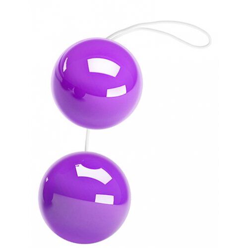 Анально-вагинальные шарики Baile Twins Ball фиолетовые
