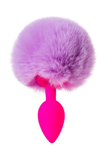 Анальная втулка с хвостом ToDo by Toyfa Sweet bunny, розово-фиолетовый, 13 см