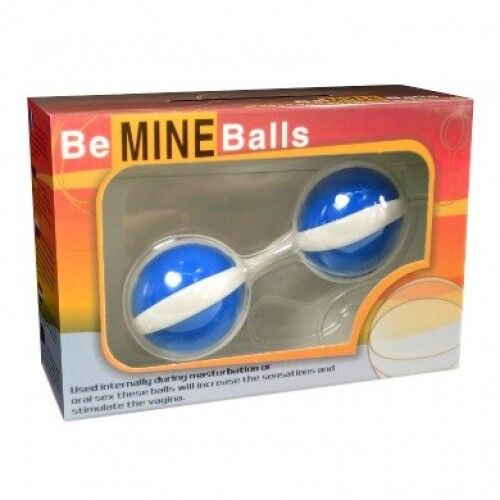 Анально-вагинальные шарики Baile Be Mine Balls голубые