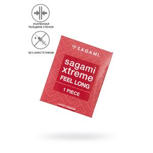 Презервативы Sagami xtreme feel long, латекс, 19 см, 1 шт