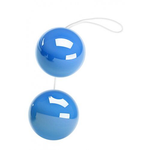 Анально-вагинальные шарики Baile Twins Ball голубые