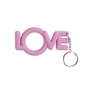 Эрекционное розовое кольцо-брелок Shots Toys Love