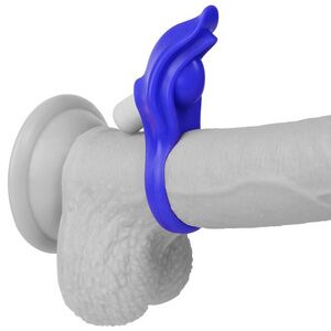 Виброкольцо Lovetoy Power Clit Silicone Cockring голубой