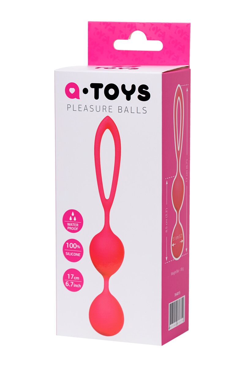 Вагинальные шарики A-Toys by TOYFA, розовые, 3,1 см