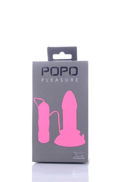 Анальная втулка TOYFA POPO Pleasure, 5 режимов вибрации, розовая, 13 см