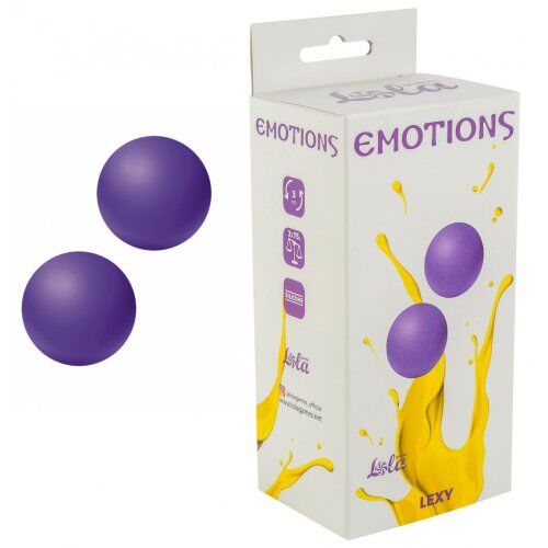 Вагинальные шарики без сцепки Emotions Lexy Large, фиолетовые