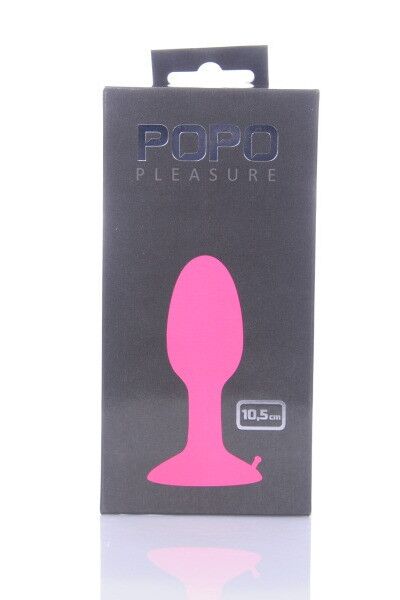 Анальная втулка TOYFA POPO Pleasure со стальным шариком внутри, силиконовая, 10,5 см