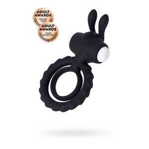 Эрекционное кольцо на пенис JOS BAD BUNNY, чёрный, 9 см